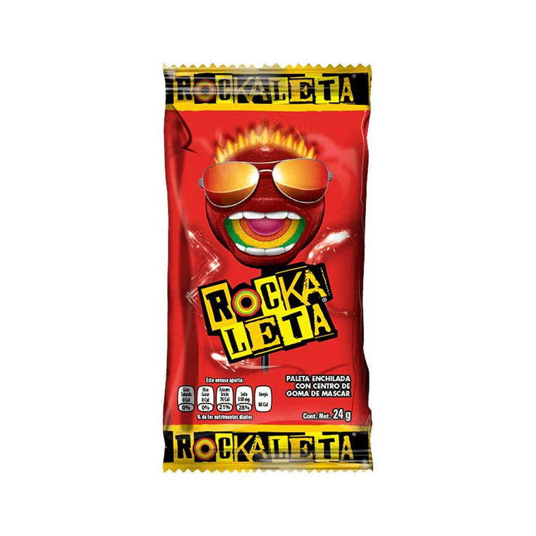 ROCKALETA lollipop with gum 24g