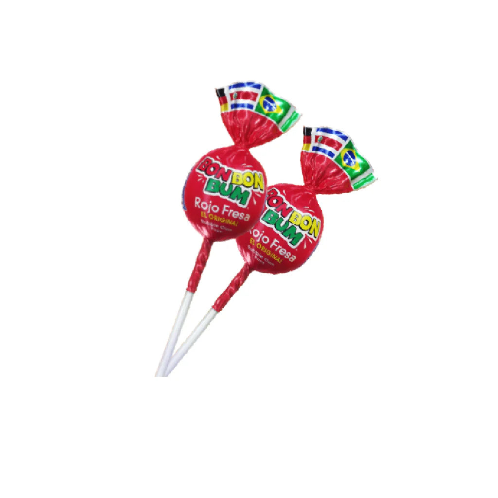 COLOMBINA Bon Bon Bum Lollipop with chewing gum assorted