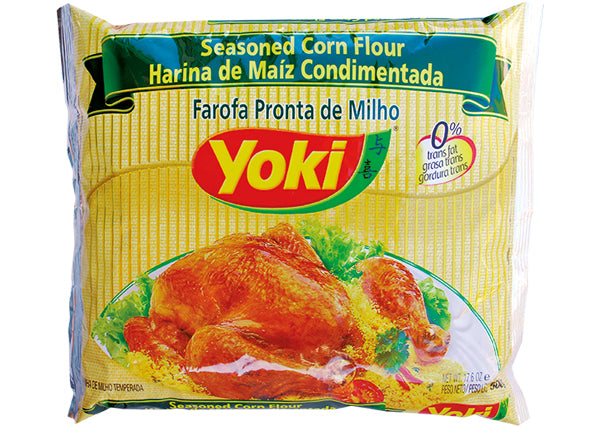 Yoki Farofa Pronta de Milho - Farinha de Milho Temperada 500g