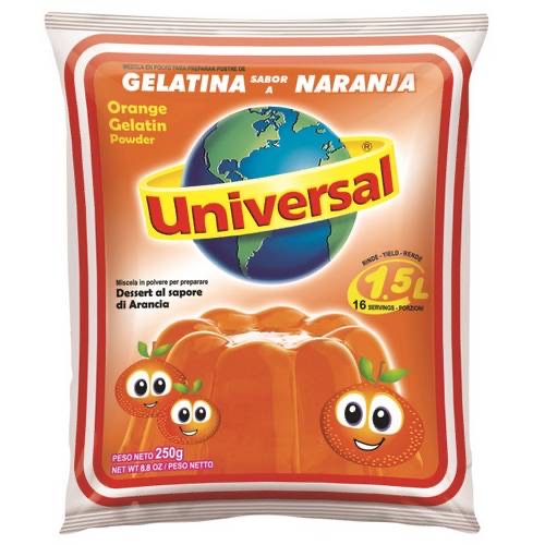 Gelatina de Naranja UNIVERSAL 250g