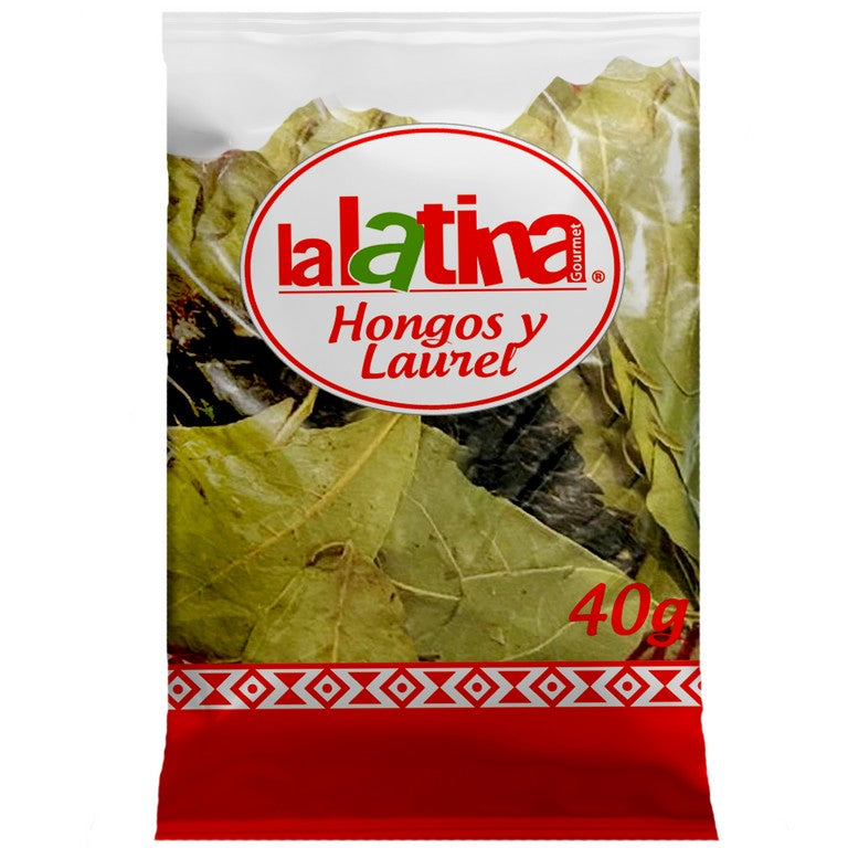 La Latina Boletus mushrooms and Bay leaves (Hongos y Laurel) 40g