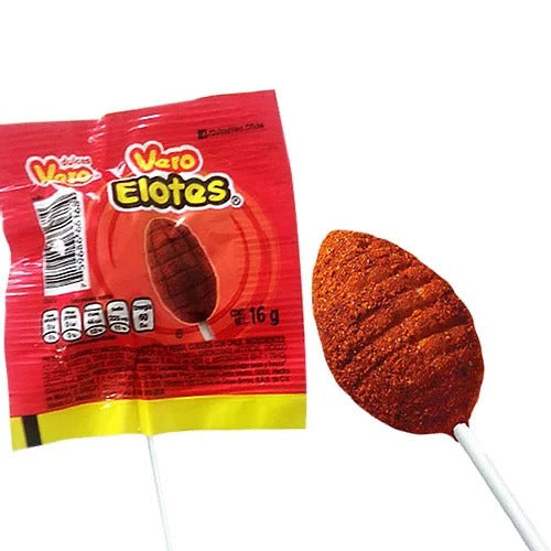 Elotes Vero  (Strawberry covered with chilli) lollipop 16g