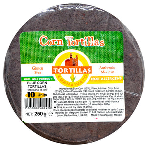 GUANAJUATO Blue Corn Tortillas 15cm 250g