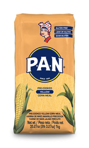 P.A.N. Pre cooked yellow corn flour - Cornmeal  1kg